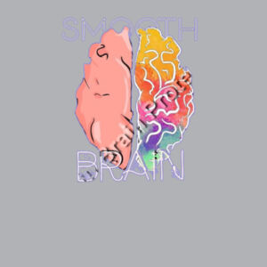 Womens Stencil Hood - Colored Brain Design