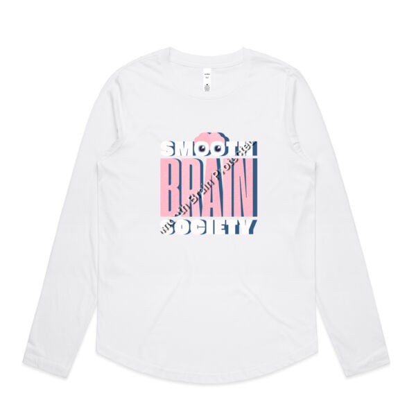 Womens Curve Longsleeve Tee- SBS logo Thumbnail