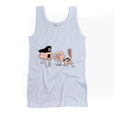 Classic Kiwi Adults Singlet- Smooth Brain Family Thumbnail